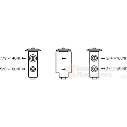 Photo Expansion Valve, air conditioning VAN WEZEL 77001038