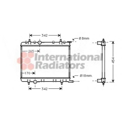 Foto Radiatore, Raffreddamento motore VAN WEZEL 40002211