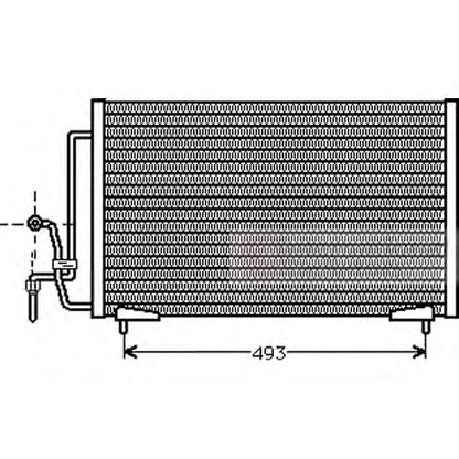 Foto Condensatore, Climatizzatore VAN WEZEL 40005184