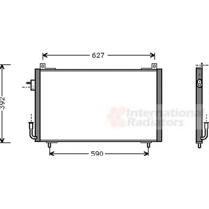 Photo Condenser, air conditioning VAN WEZEL 40005192