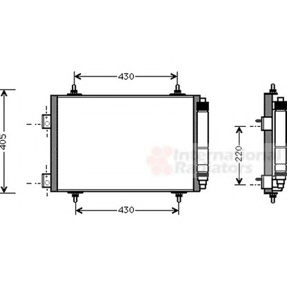 Foto Condensatore, Climatizzatore VAN WEZEL 40005215