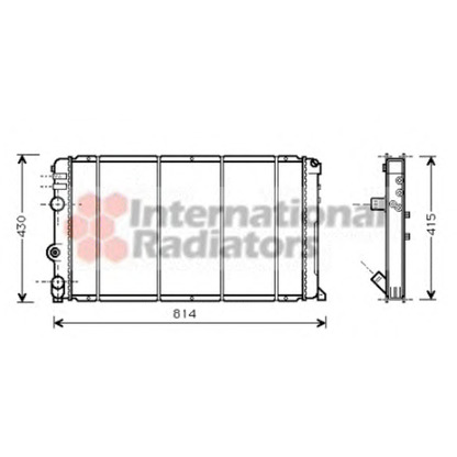 Foto Radiatore, Raffreddamento motore VAN WEZEL 43002263