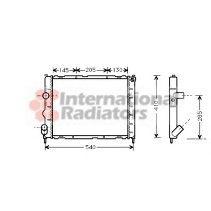 Photo Radiateur, refroidissement du moteur VAN WEZEL 43002267