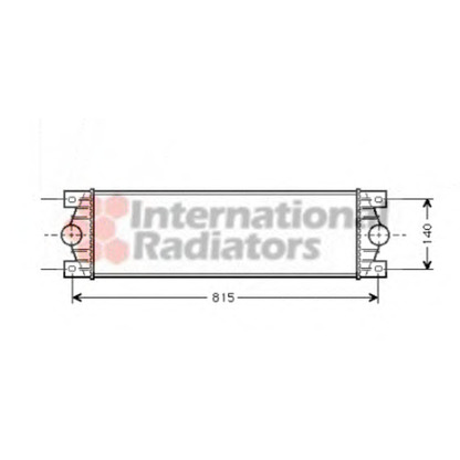 Photo Intercooler, échangeur VAN WEZEL 43004089