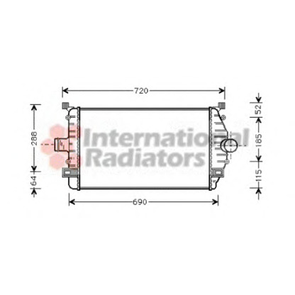 Photo Intercooler, charger VAN WEZEL 43004277