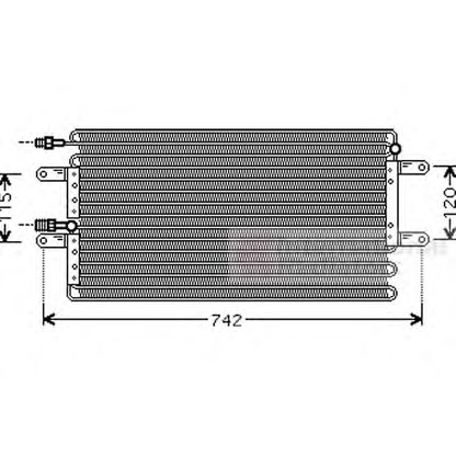 Photo Condenser, air conditioning VAN WEZEL 43005251