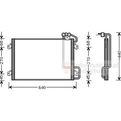 Foto Condensador, aire acondicionado VAN WEZEL 43005273