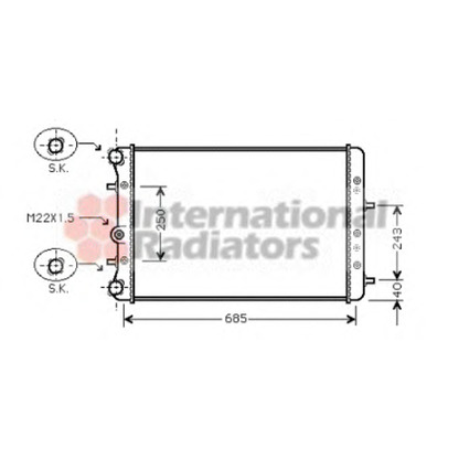 Foto Radiatore, Raffreddamento motore VAN WEZEL 76002006