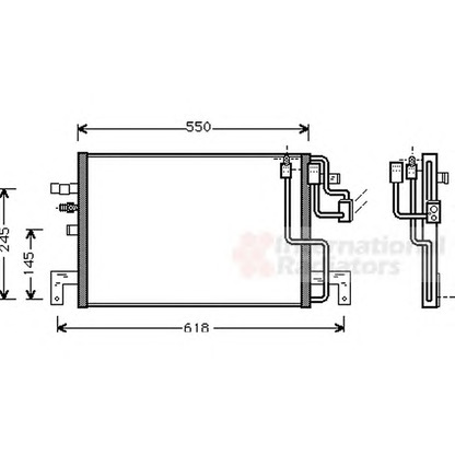 Photo Condenser, air conditioning VAN WEZEL 47005048