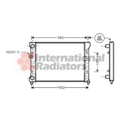 Foto Radiatore, Raffreddamento motore VAN WEZEL 49002035