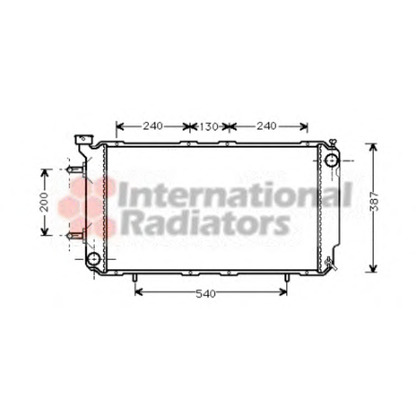 Photo Radiator, engine cooling VAN WEZEL 51002035