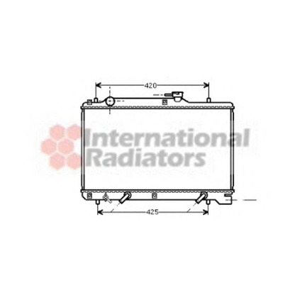 Foto Radiador, refrigeración del motor VAN WEZEL 52002048