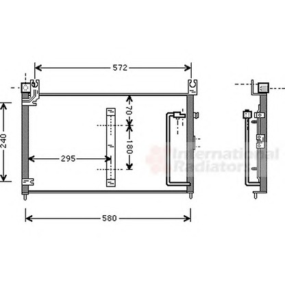 Foto Condensador, aire acondicionado VAN WEZEL 52005038