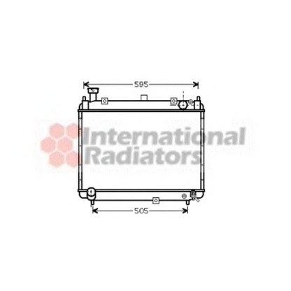 Foto Radiatore, Raffreddamento motore VAN WEZEL 53002233