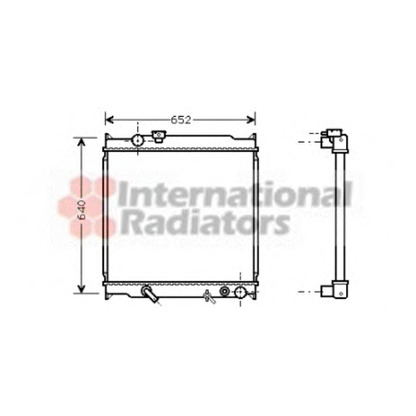 Photo Radiateur, refroidissement du moteur VAN WEZEL 53002249