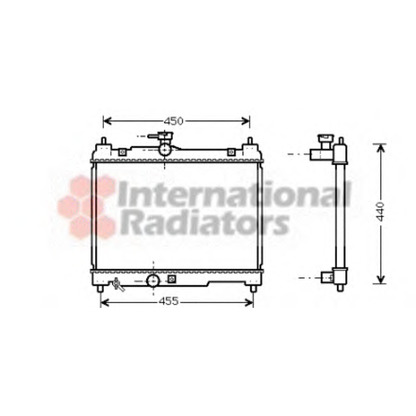 Foto Radiatore, Raffreddamento motore VAN WEZEL 53002251