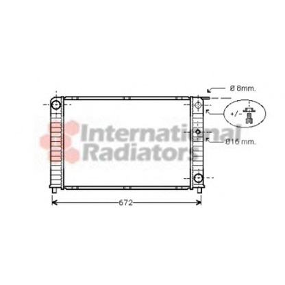 Photo Radiator, engine cooling VAN WEZEL 59002088