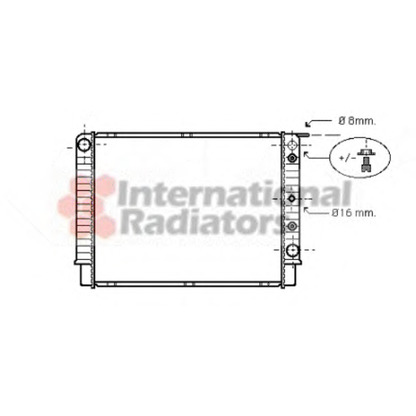 Foto Radiador, refrigeración del motor VAN WEZEL 59002098