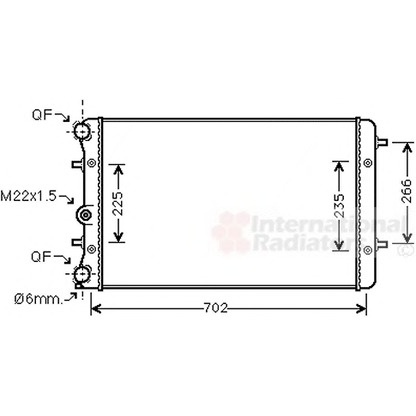 Photo Radiateur, refroidissement du moteur VAN WEZEL 58002174