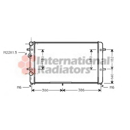 Foto Radiatore, Raffreddamento motore VAN WEZEL 58002179