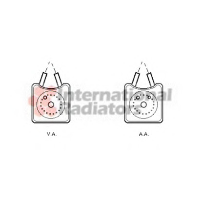 Foto Radiador de aceite, aceite motor VAN WEZEL 58003147