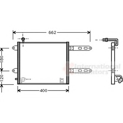 Photo Condenser, air conditioning VAN WEZEL 58005178