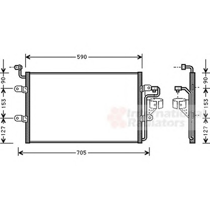 Foto Condensatore, Climatizzatore VAN WEZEL 58005181