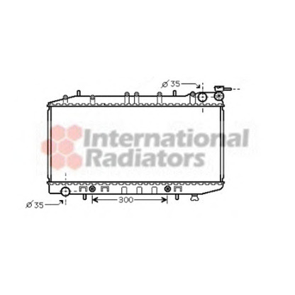 Photo Radiator, engine cooling VAN WEZEL 13002203