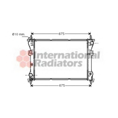 Photo Radiator, engine cooling VAN WEZEL 18002319