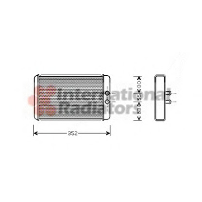 Photo Heat Exchanger, interior heating VAN WEZEL 17006265