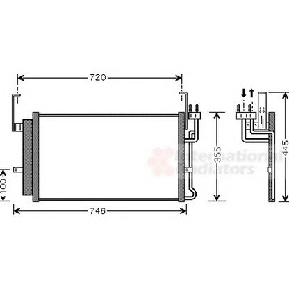 Foto Condensatore, Climatizzatore VAN WEZEL 82005084