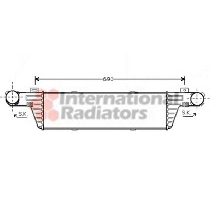 Foto Radiador de aire de admisión VAN WEZEL 30004296