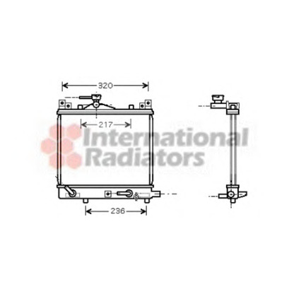 Foto Radiatore, Raffreddamento motore VAN WEZEL 52002058