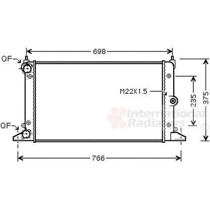 Photo Radiateur, refroidissement du moteur VAN WEZEL 58002188