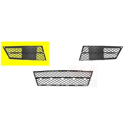 Photo Ventilation Grille, bumper VAN WEZEL 0661592