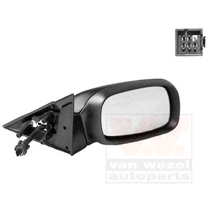 Photo Outside Mirror VAN WEZEL 3735808