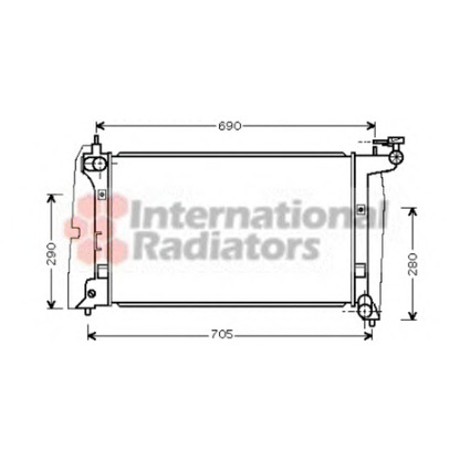 Photo Radiateur, refroidissement du moteur VAN WEZEL 53002289