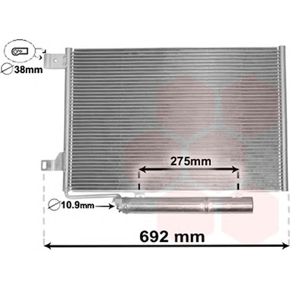 Foto Condensador, aire acondicionado VAN WEZEL 30015386