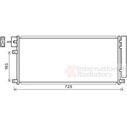 Photo Condenser, air conditioning VAN WEZEL 37005634