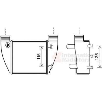 Photo Intercooler, échangeur VAN WEZEL 03004364