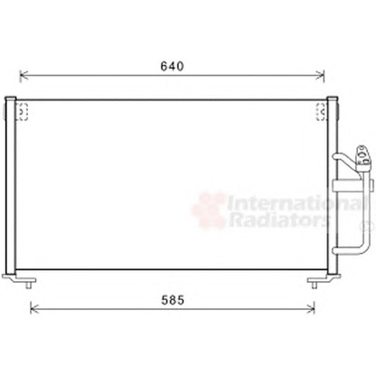 Foto Condensador, aire acondicionado VAN WEZEL 32005245