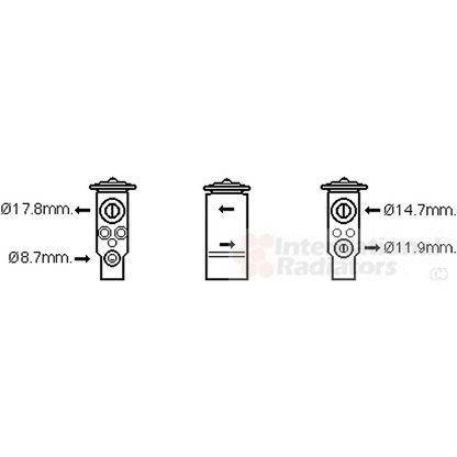 Photo Expansion Valve, air conditioning VAN WEZEL 47001076