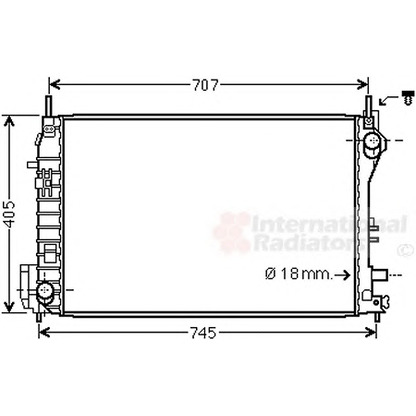 Photo Radiateur, refroidissement du moteur VAN WEZEL 47002077