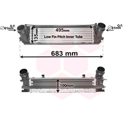 Photo Intercooler, charger VAN WEZEL 06004465