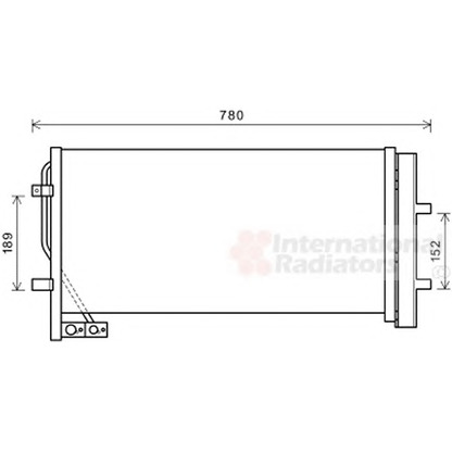 Foto Condensatore, Climatizzatore VAN WEZEL 03005382