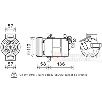 Photo Compresseur, climatisation VAN WEZEL 1700K446