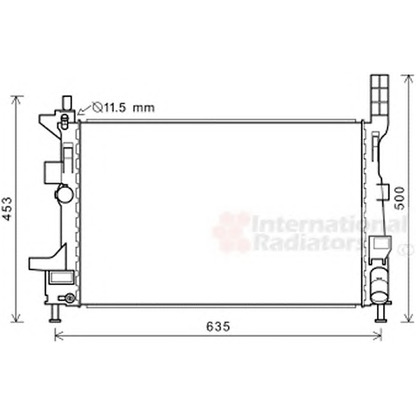 Foto Radiatore, Raffreddamento motore VAN WEZEL 18002578