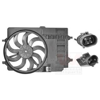 Foto Ventilador, refrigeración del motor VAN WEZEL 0502746