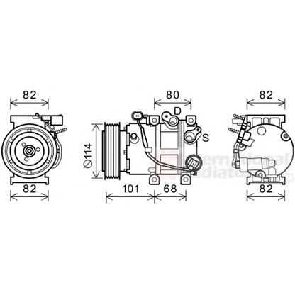 Фото Компрессор, кондиционер VAN WEZEL 8200K377