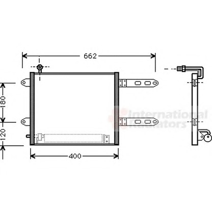 Photo Condenser, air conditioning VAN WEZEL 58005178